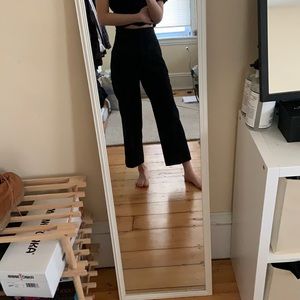Wide legged cropped dress pants